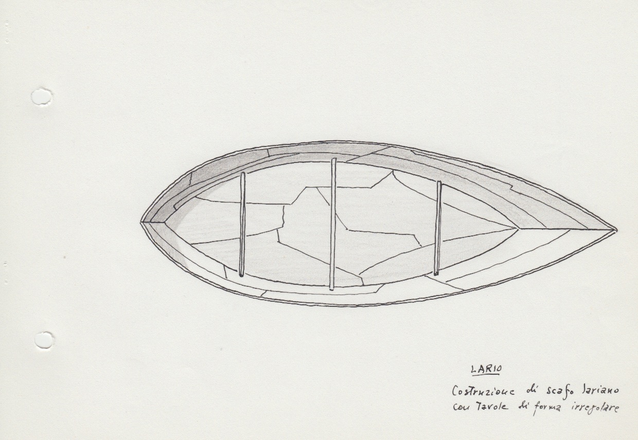061-Lario - costruzione di scafo lariano con tavole di forma irregolare